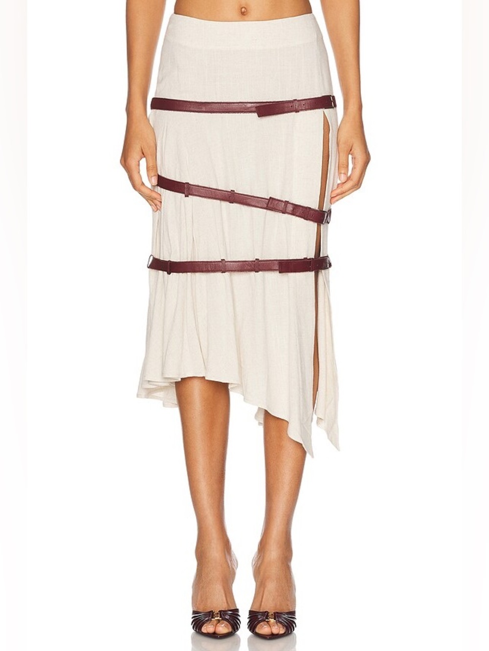 NWT Mimchik triple belt skirt 0 XS